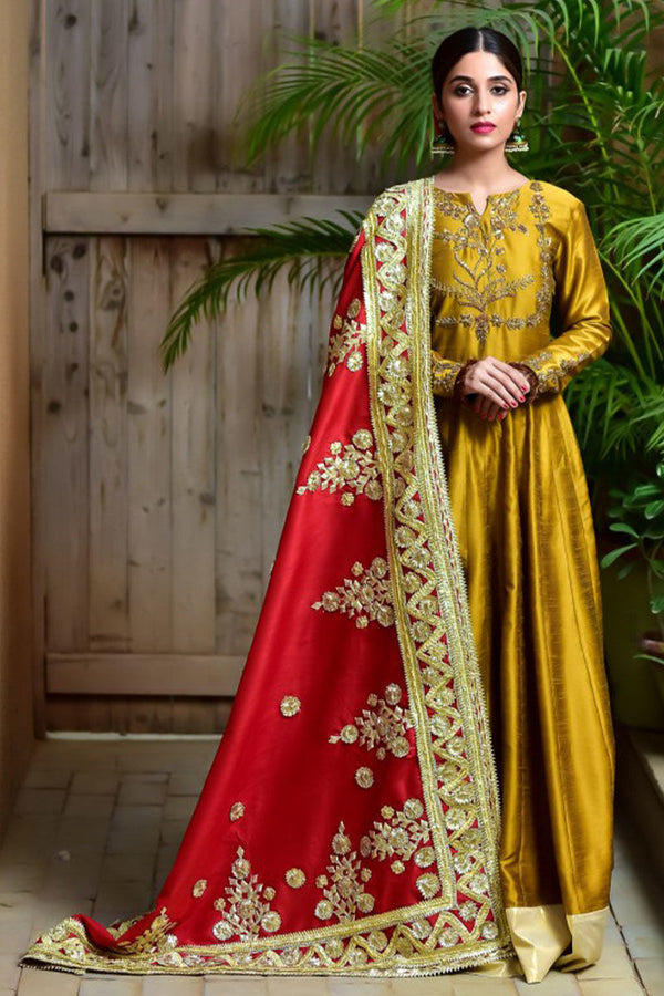 Gold Anarkali